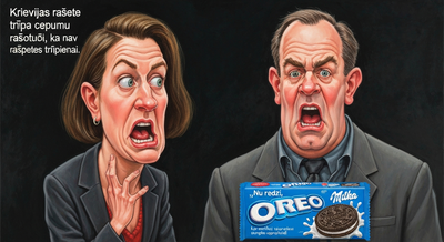 Krievijas raķete trāpa Oreo cepumu ražotnei - liepājnieki sašutuši, ka nav trāpīts Rīgas šokolādei