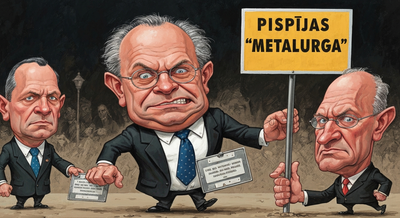 Pistorius stays in his position as firmly as Liepāja Metalurgs fans in their stands