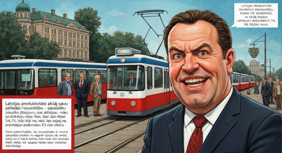 Latvijas produktivitāte atklāj savu patiesību - esam tik lēni kā Liepājas tramvajs pie Rojas ielas