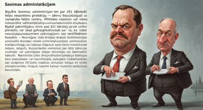 Saeima Administration Leaders Get Probation for Not Building Security Rooms — Would Have Been Better to Send Them to the Olympic Center