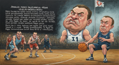 Jūrmalas parks palielina basketbola grozu skaitu - Rīgas Daugavgrīvas ielas gājēji šokā