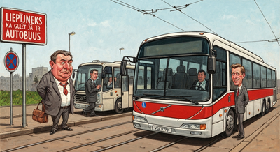 Liepājnieks atklāj, ka gulēt autobusā ir aizliegts — pat ja tas ir tavs autobuss