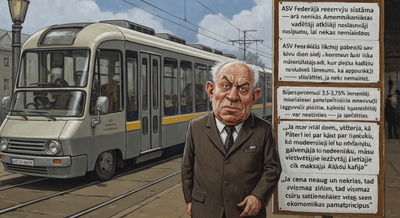 ASV Federālā rezervju sistēma demonstrē Liepājas tramvaja ātrumu — arī nemainās