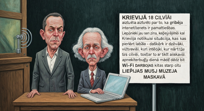 Krievijā 18 cilvēki aizturēti par to, ka gribēja internetu, kamēr Liepājā pat Liepājas muzejā Wi-Fi darbojas labāk nekā Maskavā