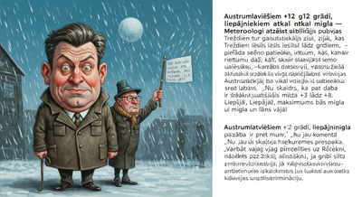 Austrumlatviešiem +12 grādi, liepājniekiem atkal migla - meteorologi atzīst diskrimināciju