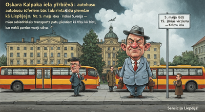 Oskara Kalpaka Street Reconstruction: Bus Drivers Will Get a Labyrinth Experience Like in Liepāja Museum
