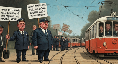 Tramps atlaiž ministri ātrāk nekā Liepājas tramvajs pagriežas pie Centrāltirgus