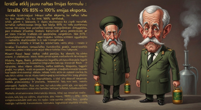 Izraēla atklāj jaunu naftas ķīmijas formulu: 0% ražošanas plus 100% sprādzienu