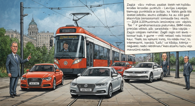 Latvijā vācu mašīnas pazūd biežāk nekā Liepājas tramvajs ierodas punktuāli