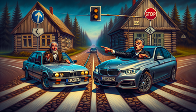 BMW vadītājs Grobiņā atklāj, ka ceļa zīmes ir tikai ieteikums