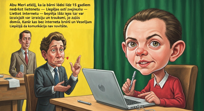 Abu Meri atklāj, ka bērni līdz 15 gadiem nedrīkst lietot internetu — Liepājas ostā zvejnieki jau testē offline ziņojumapmaiņu